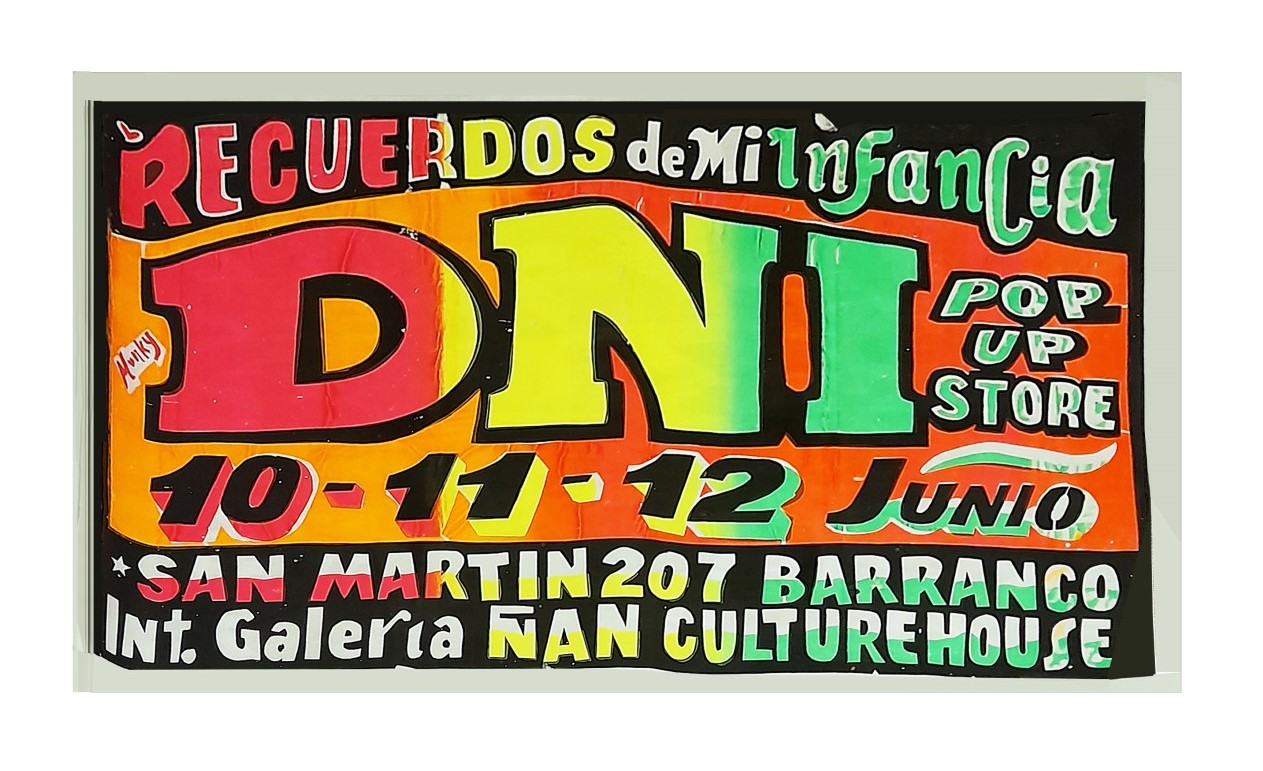 « Afiche chicha » – Monky x D.N.I | Afiche serigrafiado sobre papel reciclado